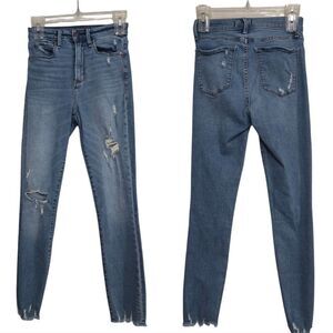 Abercrombie and Fitch high rise super skinny ankle jeans size 25
